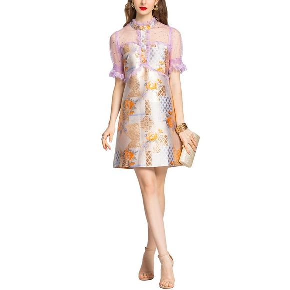 BURRYCO Dresses & Skirts - Burryco Womens  Elbow-Sleeve Midi Dress